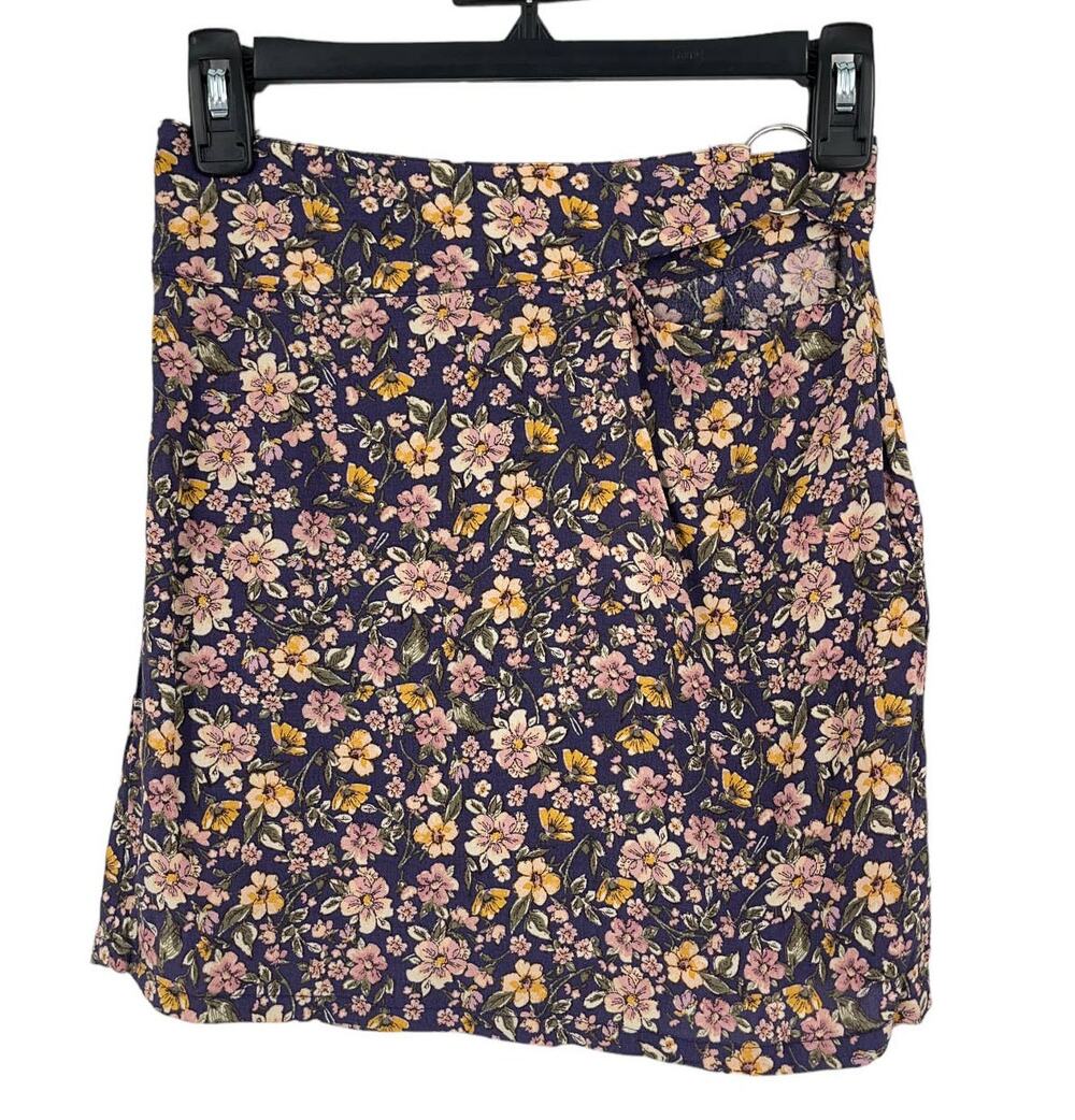 Elodie skirt floral printed waist cutout miniskirt X-Small XS